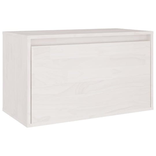 Modern white solid wood pine TV cabinet with a sleek design, perfect for organizing decor and enhancing any room's aesthetic.