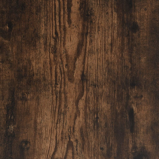 Close-up of dark smoked oak wood texture, showcasing natural grain patterns and rich color tones.