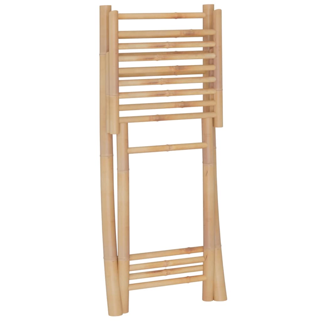 Piece Bar Set Bamboo with a sturdy and attractive bamboo frame for outdoor settings.