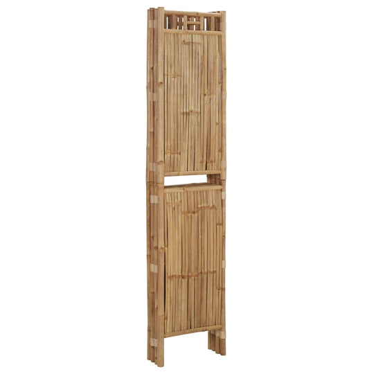 4-panel bamboo room divider, 160x180 cm, stylish outdoor furniture for privacy and decoration.