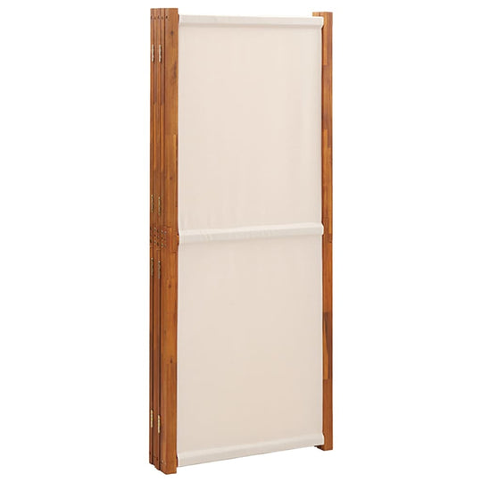 room partition 5-Panel Room Divider  White 350x180 cm