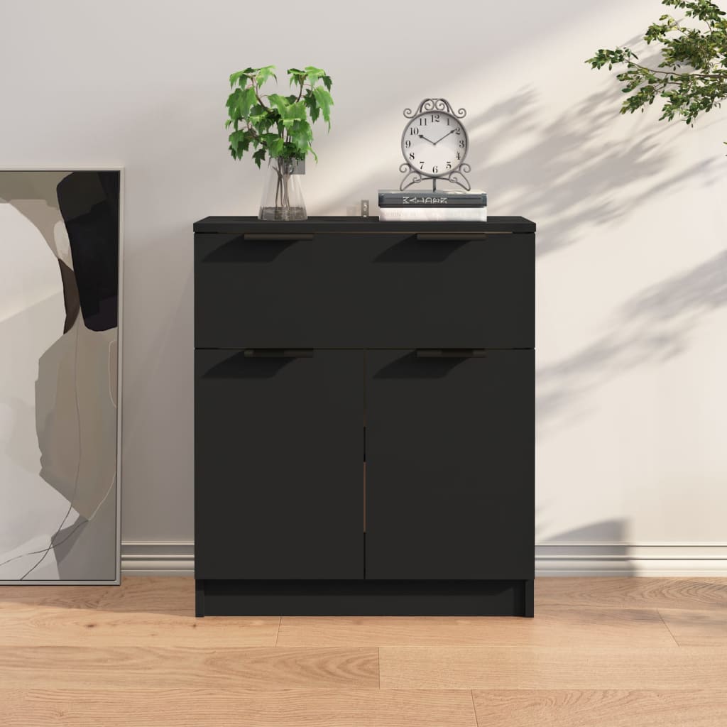 Sideboard 60x30x70 cm Engineered Wood , Furniture -> Cabinets & Storage -> Buffets & Sideboards , black,Buffets & Sideboards,Cabinets & Storage -,Decor -,Durable,eligant,Furniture -,Home & Garden -,Home Decor,Interior Design,Modern Design,new-305021,Stora