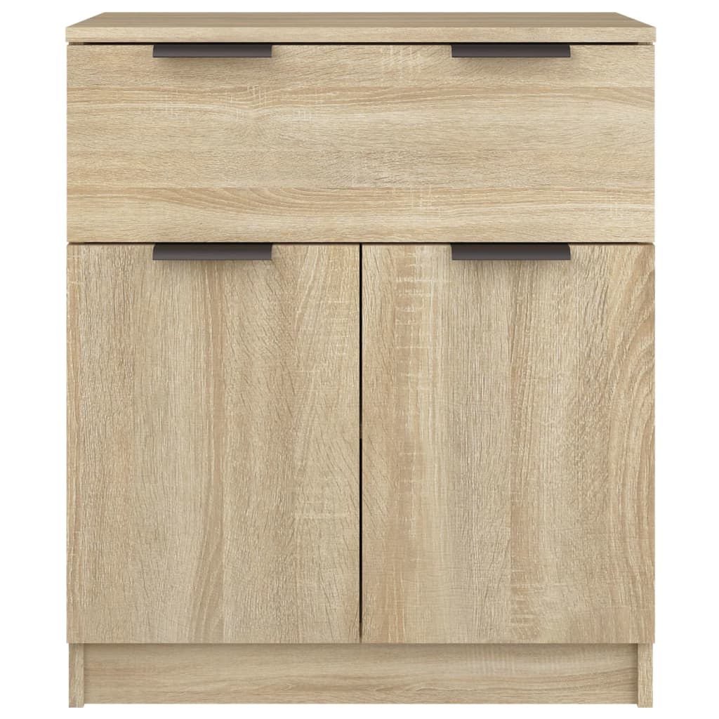 Sideboard in Sonoma Oak finish with one drawer and two doors, made from engineered wood, modern design for ample storage.