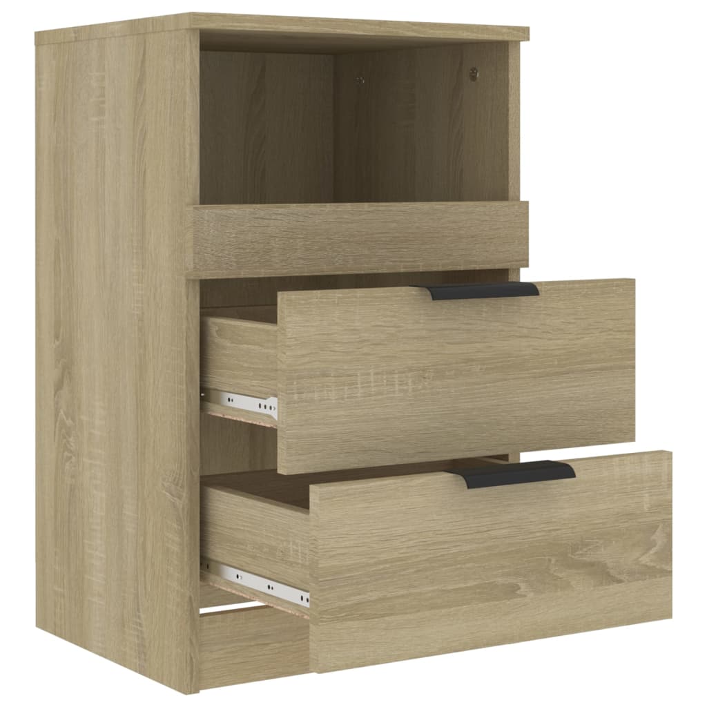 Bedside Cabinet Sonoma Oak Engineered Wood