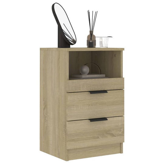 Bedside Cabinet Sonoma Oak Engineered Wood