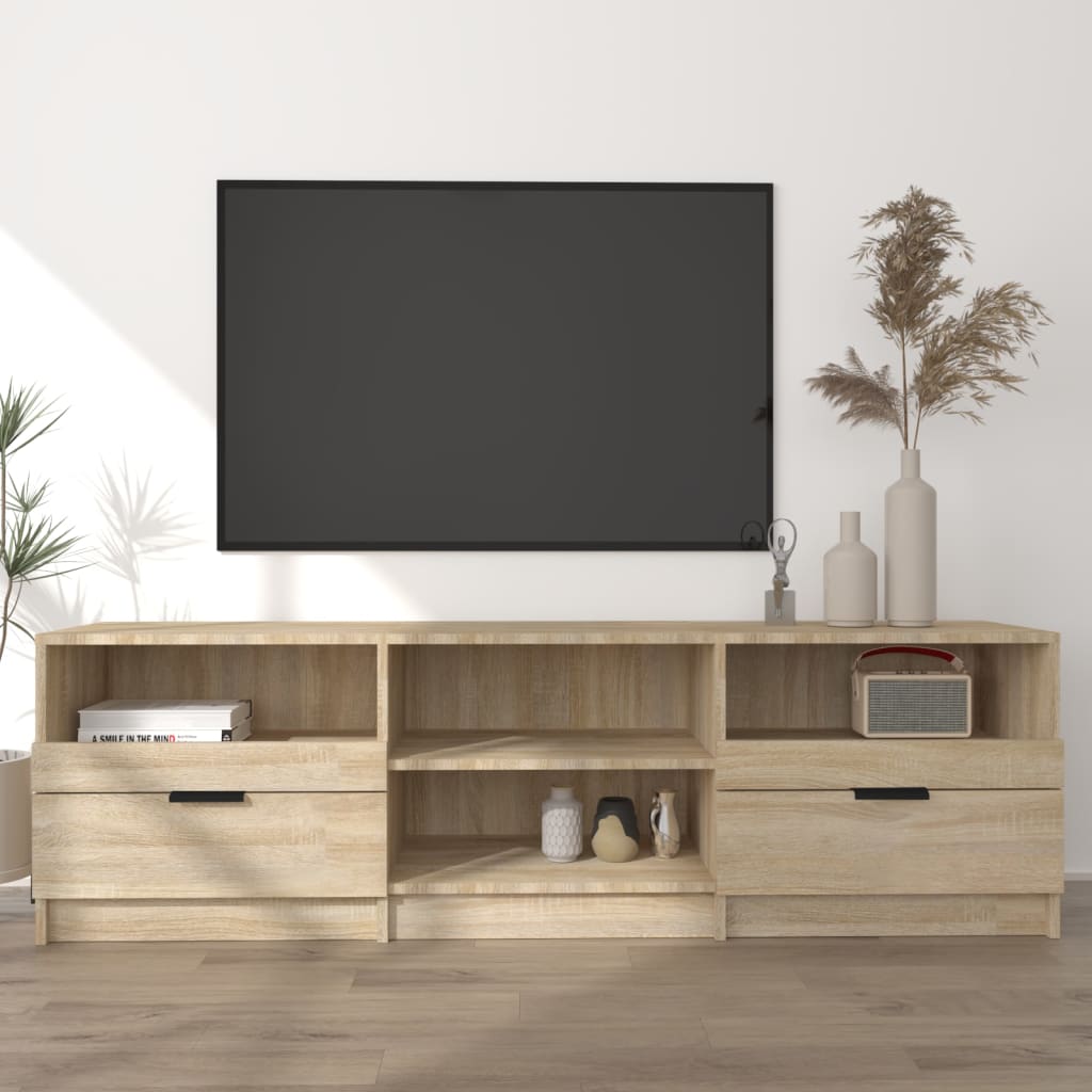 TV Cabinet Sonoma Oak 150x33.5x45 cm Engineered Wood , Furniture -> Entertainment Centers & TV Stands , Durable,eligant,Entertainment Centers & TV Stands,Furniture -,Home & Garden -,Modern Design,new-305021