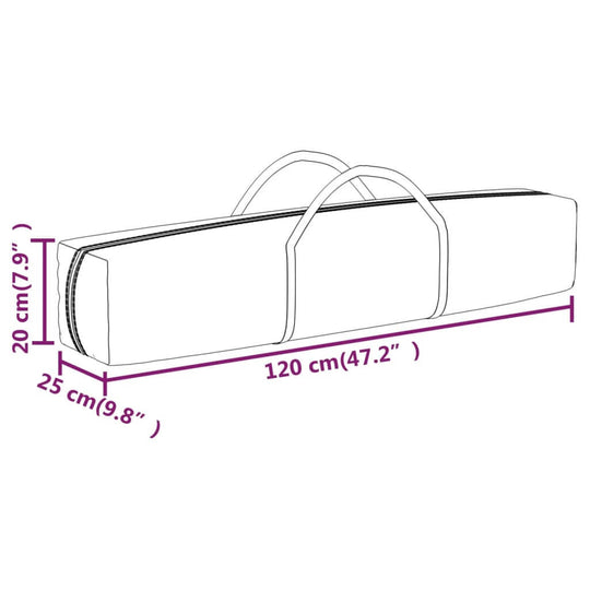 Folding Party Tent with Sidewalls Anthracite 2x2 m