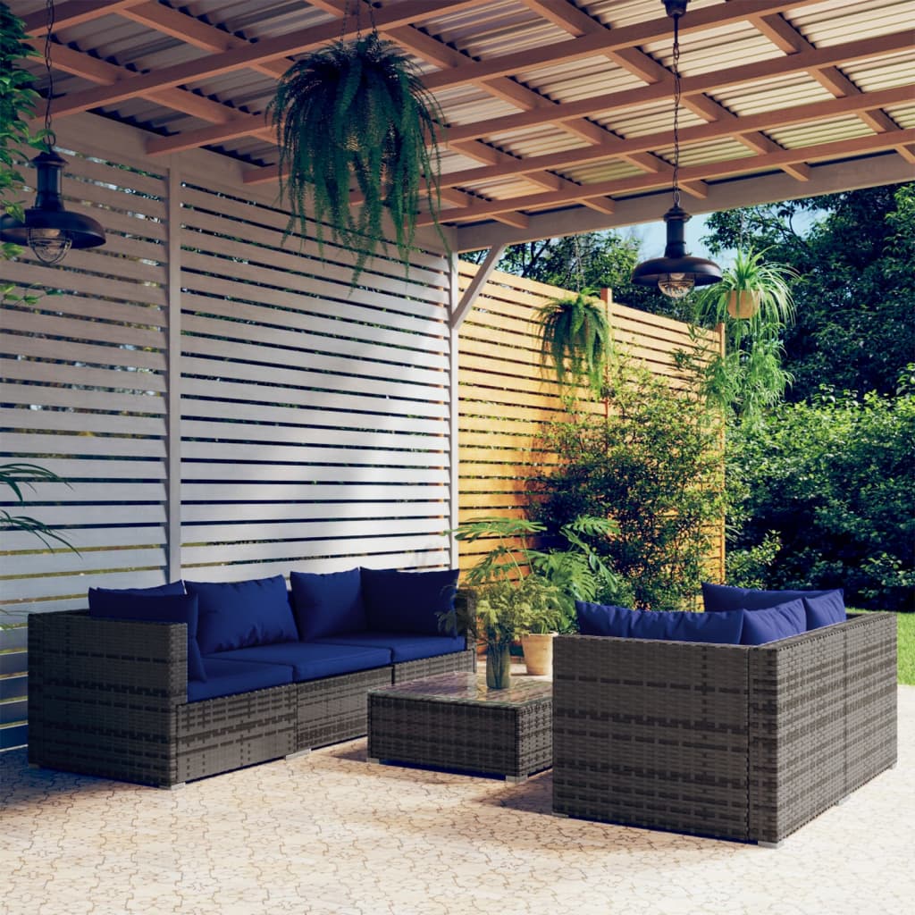 7 Piece Garden Lounge Set with Cushions Poly Rattan , Furniture -> Outdoor Furniture -> Outdoor Furniture Sets , Decor -,Durable,eligant,Furniture -,Home & Garden -,Home Decor,Modern Design,new-305021,Outdoor Furniture -,Outdoor Furniture Sets,Outdoor Sea