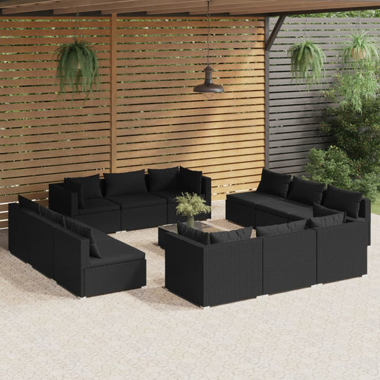 8 Piece Garden Lounge Set with Cushions Poly Rattan , Furniture -> Outdoor Furniture -> Outdoor Furniture Sets , black,Chairs -,Durable,eligant,Furniture -,Home & Garden -,Home Decor,Modern Design,new-305021,Outdoor Furniture -,Outdoor Furniture Sets,Outd