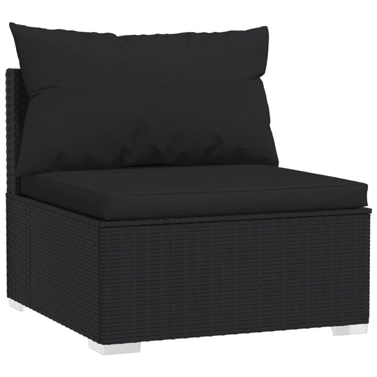 5 Piece Garden Lounge Set with Cushions Poly Rattan , Furniture -> Outdoor Furniture -> Outdoor Furniture Sets , black,Chairs -,Decor -,Durable,eligant,Furniture -,Home & Garden -,Home Decor,Modern Design,new-305021,Outdoor Furniture -,Outdoor Furniture S