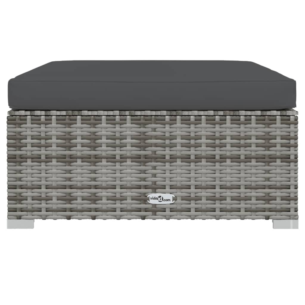 Close-up of a cushion from the 8 Piece Garden Lounge Set with Cushions Poly Rattan showcasing water-resistant poly rattan material.