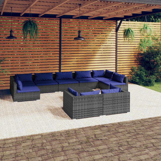 12 Piece Garden Lounge Set with Cushions Poly Rattan , Furniture -> Outdoor Furniture -> Outdoor Furniture Sets , black,Decor -,Durable,eligant,Furniture -,Home & Garden -,Home Decor,Modern Design,new-305021,Outdoor Chairs,Outdoor Furniture -,Outdoor Furn