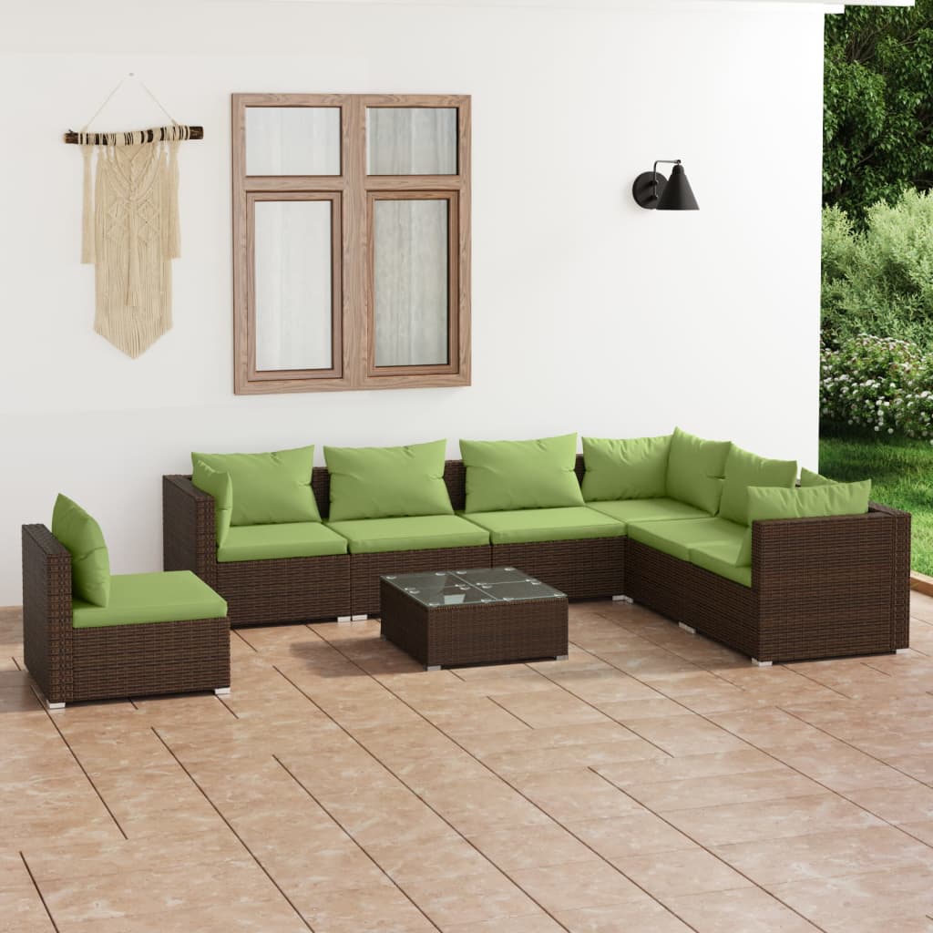 6 Piece Garden Lounge Set with Cushions Poly Rattan , Furniture -> Outdoor Furniture -> Outdoor Furniture Sets , Chairs -,Durable,eligant,Furniture -,Home & Garden -,Home Decor,Modern Design,new-305021,Outdoor Furniture -,Outdoor Furniture Sets,Outdoor Se