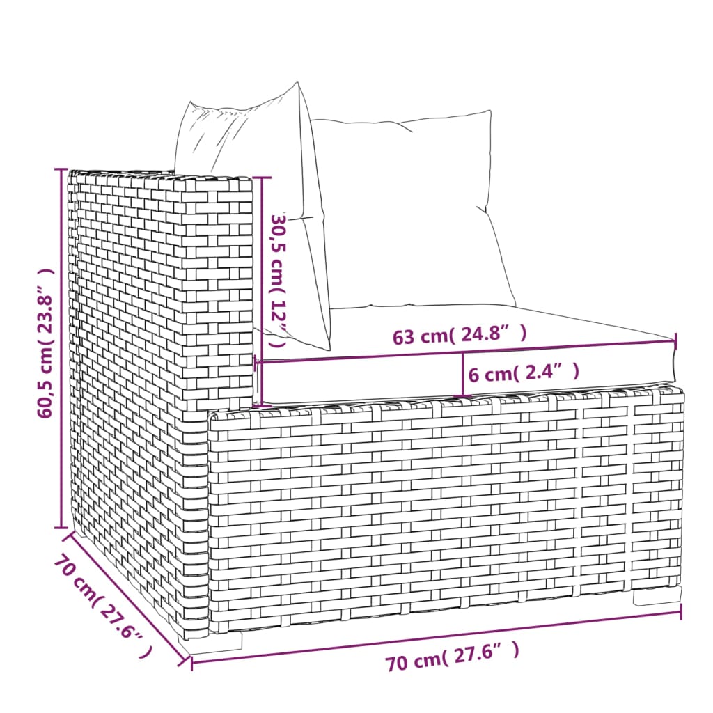 12 Piece Garden Lounge Set with Cushions Poly Rattan , Furniture -> Outdoor Furniture -> Outdoor Furniture Sets , Durable,eligant,Furniture -,Home & Garden -,Modern Design,new-305021,Outdoor Furniture -,Outdoor Furniture Sets