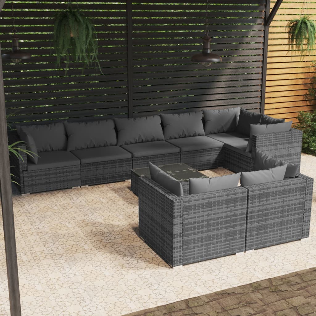 7 Piece Garden Lounge Set with Cushions Poly Rattan , Furniture -> Outdoor Furniture -> Outdoor Furniture Sets , Chairs -,Durable,eligant,Furniture -,Home & Garden -,Home Decor,Modern Design,new-305021,Outdoor Furniture -,Outdoor Furniture Sets,Outdoor Se