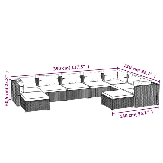 12 Piece Garden Lounge Set with Cushions Poly Rattan , Furniture -> Outdoor Furniture -> Outdoor Furniture Sets , Chairs -,Decor -,Durable,eligant,Furniture -,Home & Garden -,Home Decor,Modern Design,new-305021,Outdoor Furniture -,Outdoor Furniture Sets,O