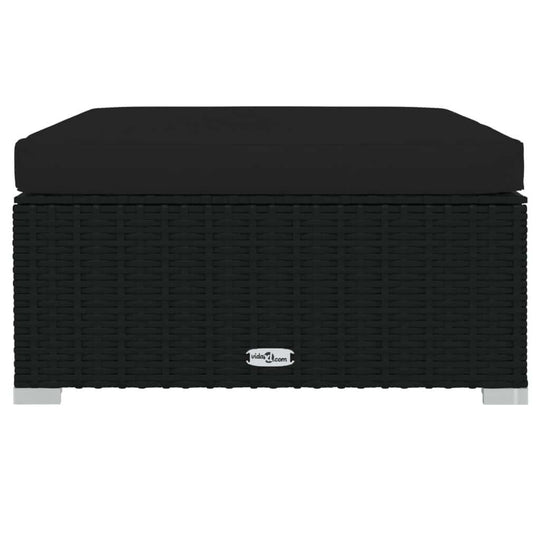 11 Piece Garden Lounge Set with Cushions Poly Rattan