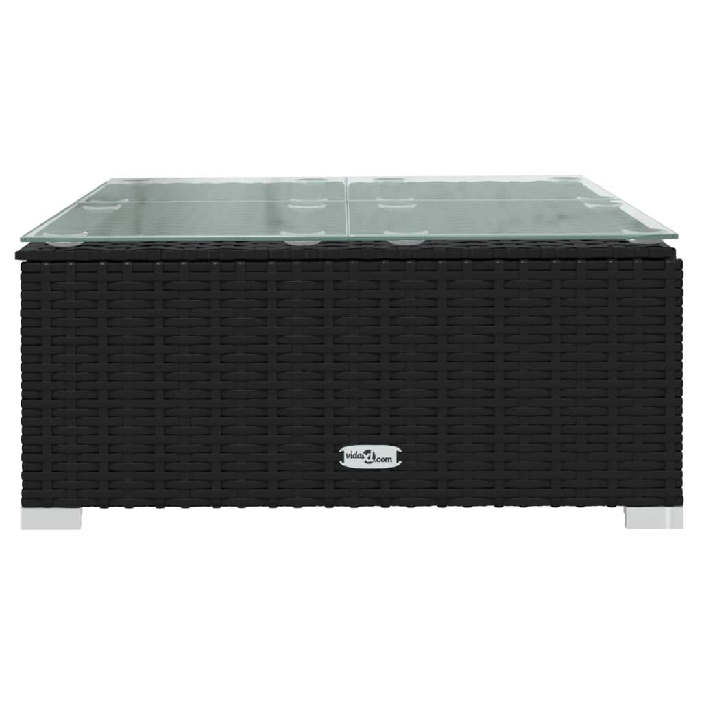 11 Piece Garden Lounge Set with Cushions Poly Rattan