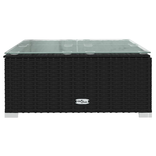 11 Piece Garden Lounge Set with Cushions Poly Rattan