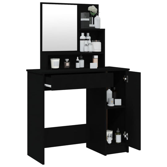 Dressing Table with Mirror 86.5x35x136 cm , Furniture -> Cabinets & Storage -> Vanity Units -> Bedroom Dressing Tables , Bedroom Dressing Tables,Cabinets & Storage -,Durable,eligant,Furniture -,Home & Garden -,Modern Design,new-305021,Vanity Units -,Woode