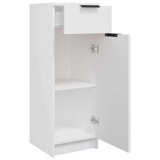 Bathroom Cabinet White 32x34x90 cm Engineered Wood