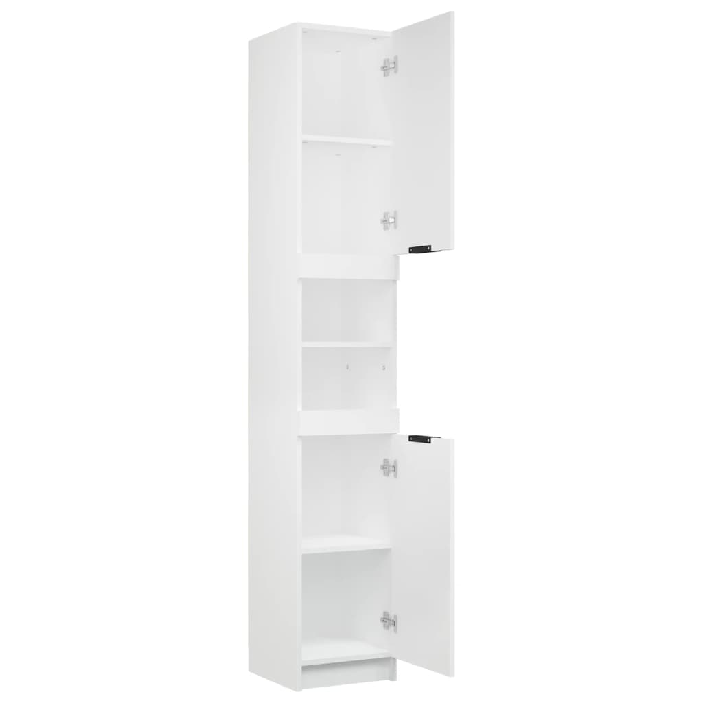 Bathroom Cabinet White 32x34x188.5 cm Engineered Wood