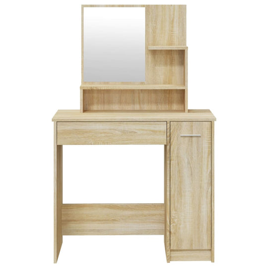 Dressing Table Set Sonoma Oak 86.5x35x136 cm