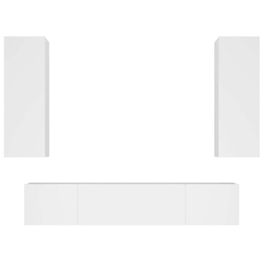 4 Piece TV Cabinet Set  Engineered Wood