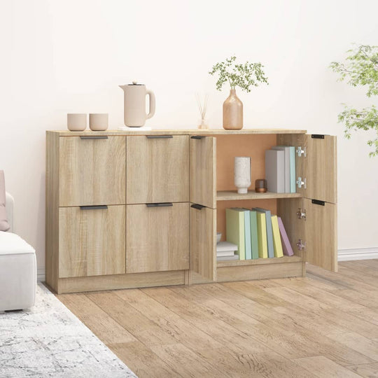 Sideboards  pcs Sonoma Oak 60x30x70 cm Engineered Wood