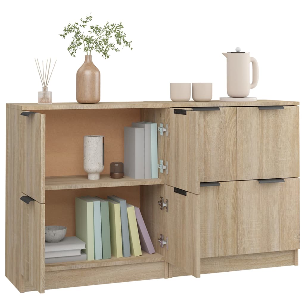 Sideboards  pcs Sonoma Oak 60x30x70 cm Engineered Wood