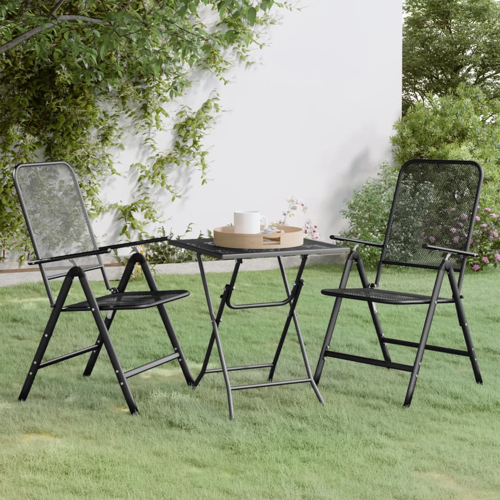 3 Piece Garden Dining Set Expanded Metal Mesh , Furniture -> Outdoor Furniture -> Outdoor Furniture Sets , Chairs -,Durable,eligant,Furniture -,Home & Garden -,Home Decor,Modern Design,new-305021,Outdoor Furniture -,Outdoor Furniture Sets,Outdoor Seating