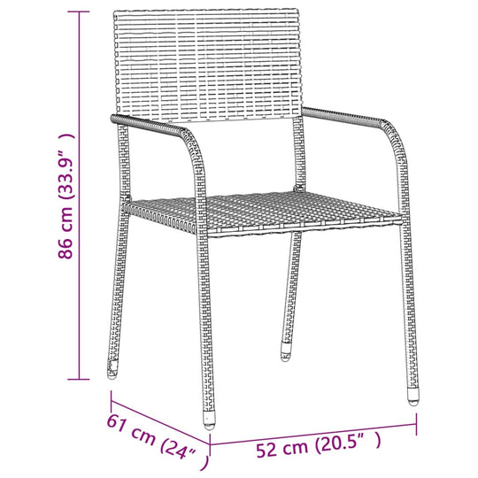 3 Piece Outdoor Dining Set Poly Rattan , Furniture -> Outdoor Furniture -> Outdoor Furniture Sets , Decor -,Durable,eligant,Furniture -,Home & Garden -,Home Decor,Modern Design,new-305021,Outdoor Furniture -,Outdoor Furniture Sets,Outdoor Seating -