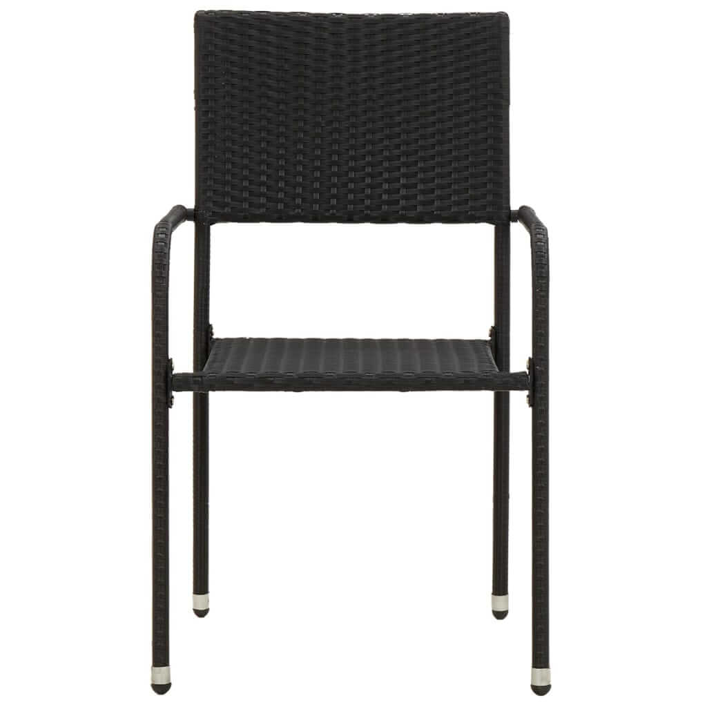 5 Piece Outdoor Dining Set Poly Rattan