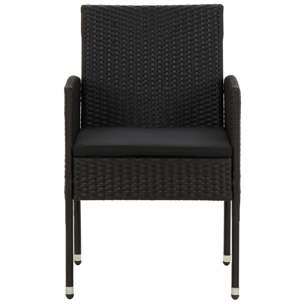 5 Piece Outdoor Dining Set Poly Rattan