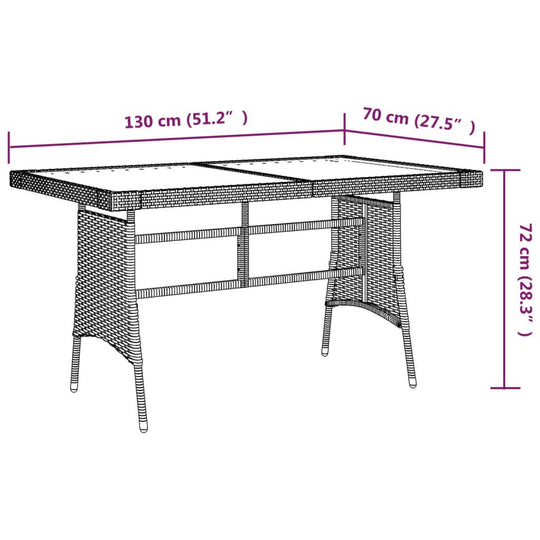 5 Piece Outdoor Dining Set Poly Rattan Black