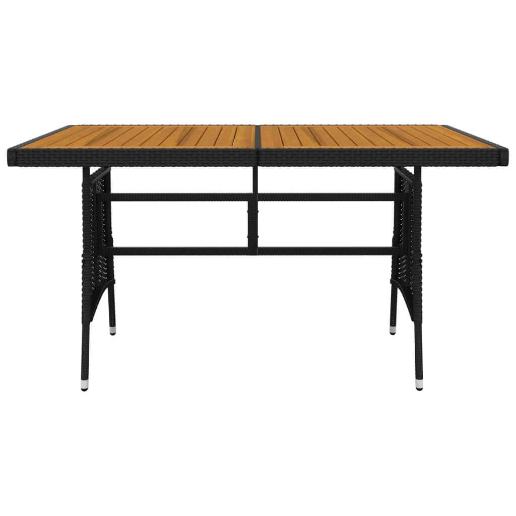 5 Piece Outdoor Dining Set Poly Rattan