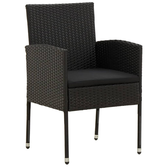 7 Piece Outdoor Dining Set Poly Rattan