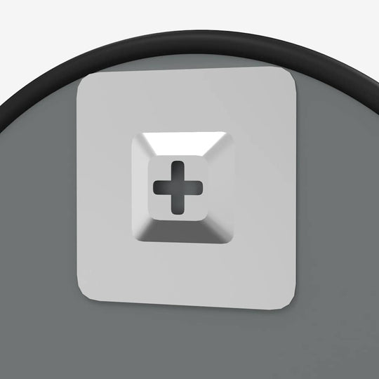 Close-up of the mount feature on the back of a Wall Mirror Round, highlighting its durable design and stability.