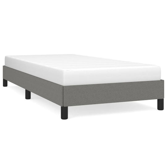 Bed Frame without Mattress Dark  90x200 cm Fabric