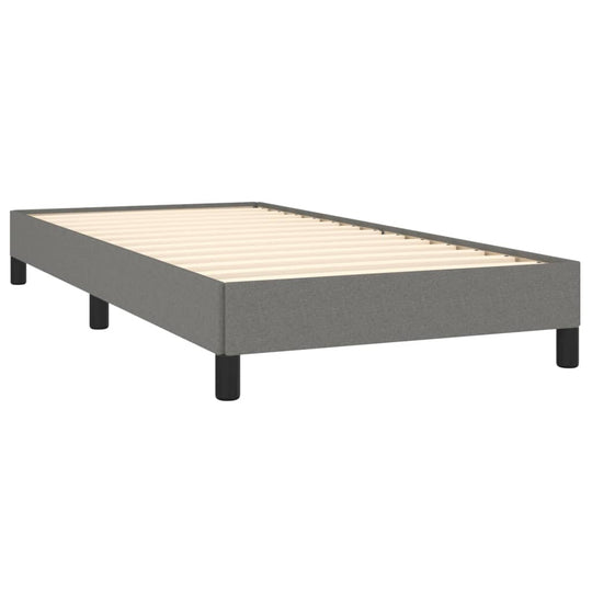 Bed Frame without Mattress Dark  90x200 cm Fabric