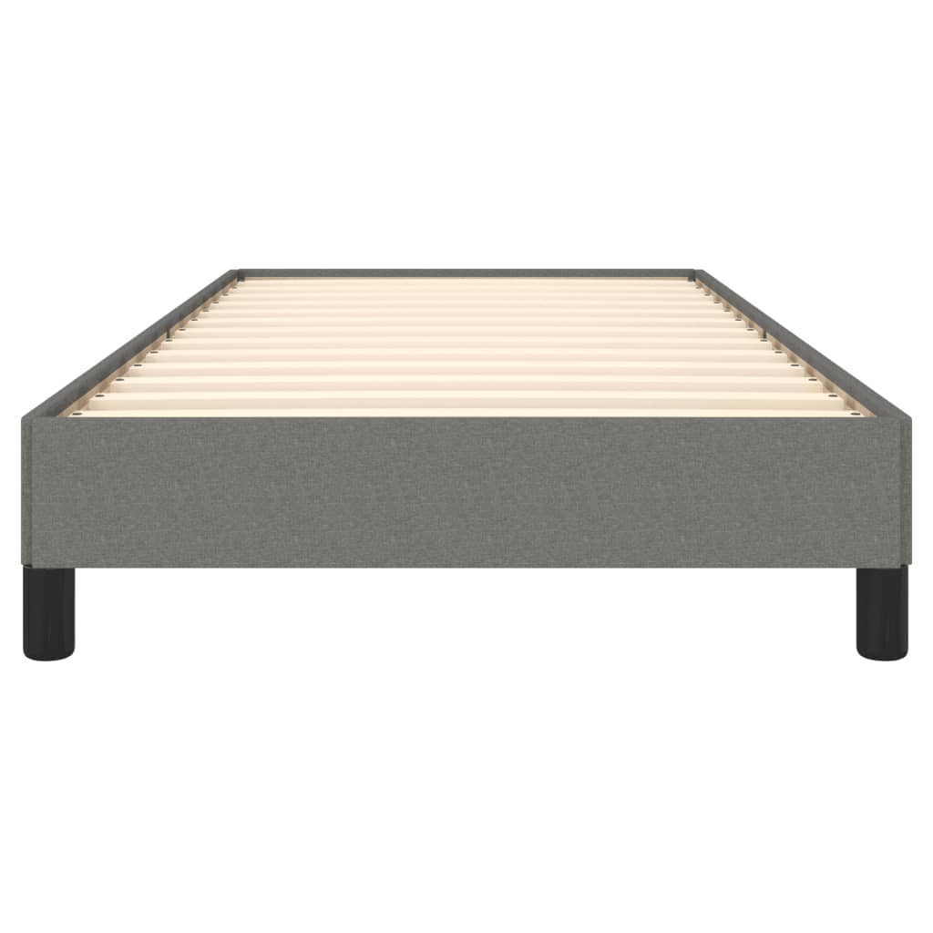 Bed Frame without Mattress Dark  90x200 cm Fabric
