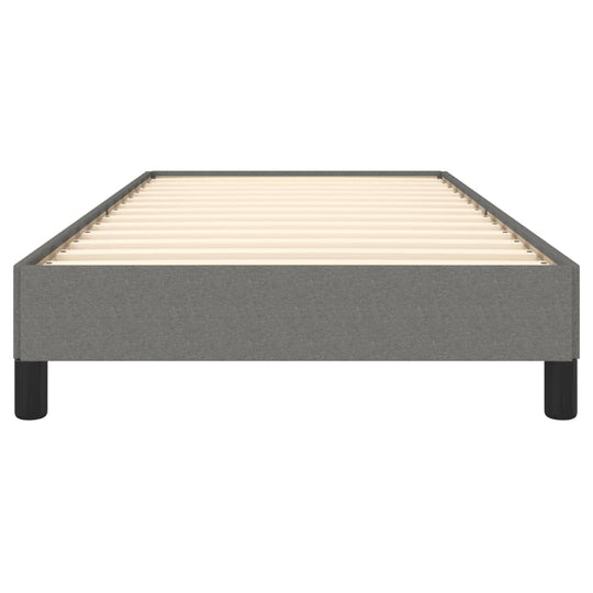 Bed Frame without Mattress Dark  90x200 cm Fabric