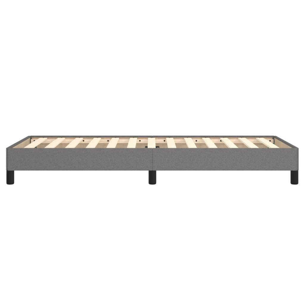 Bed Frame without Mattress Dark  90x200 cm Fabric