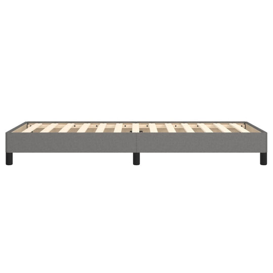 Bed Frame without Mattress Dark  90x200 cm Fabric