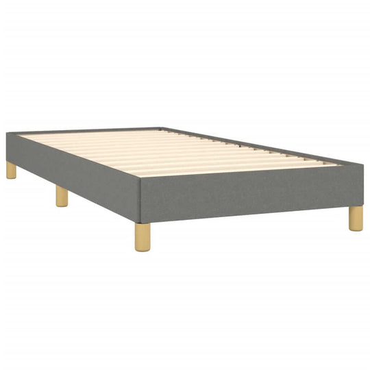 Bed Frame without Mattress Dark  90x200 cm Fabric