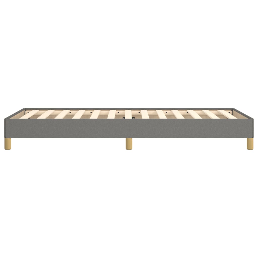 Bed Frame without Mattress Dark  90x200 cm Fabric