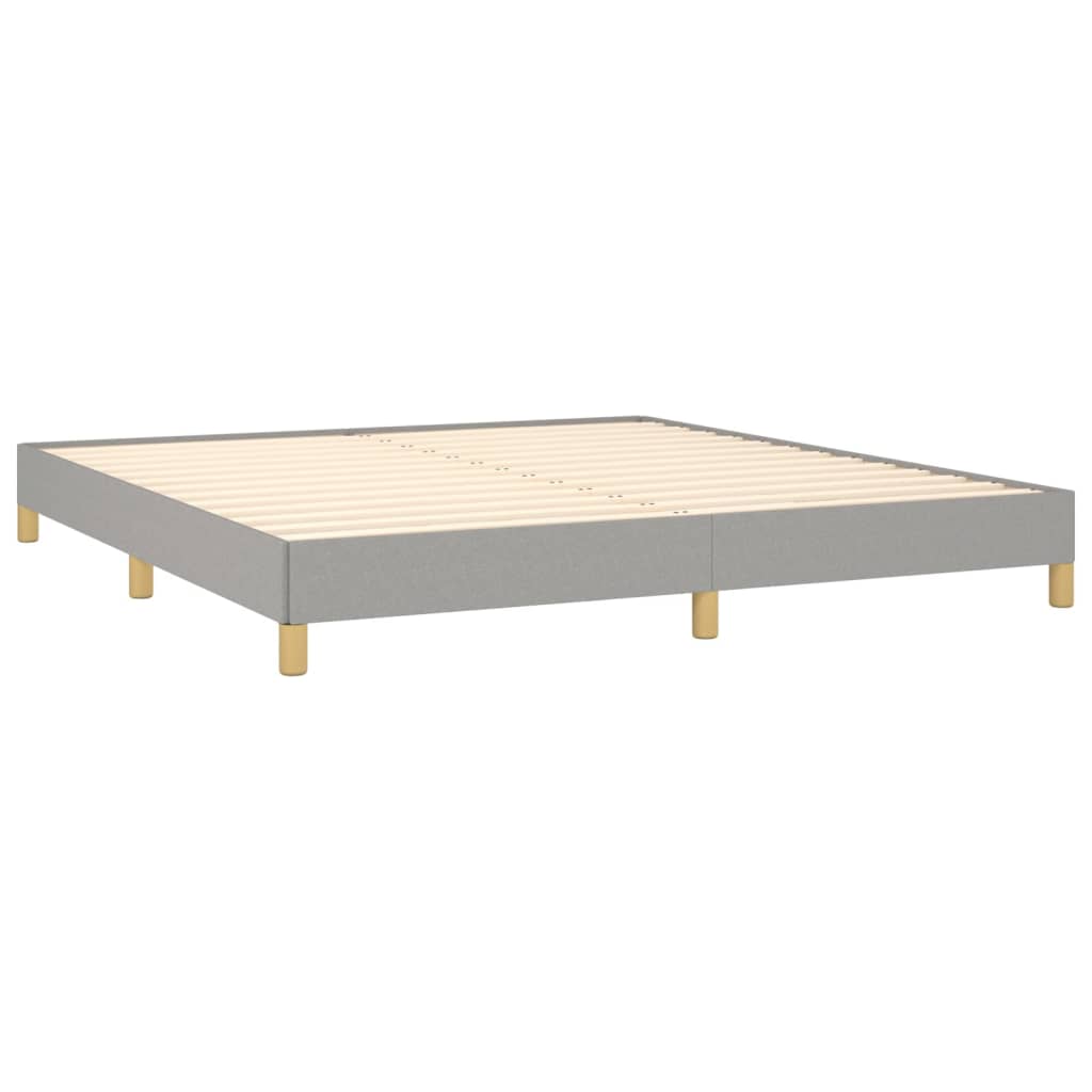 Bed Frame without Mattress Light  180x200 cm Super King Fabric