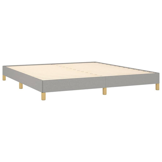 Bed Frame without Mattress Light  180x200 cm Super King Fabric