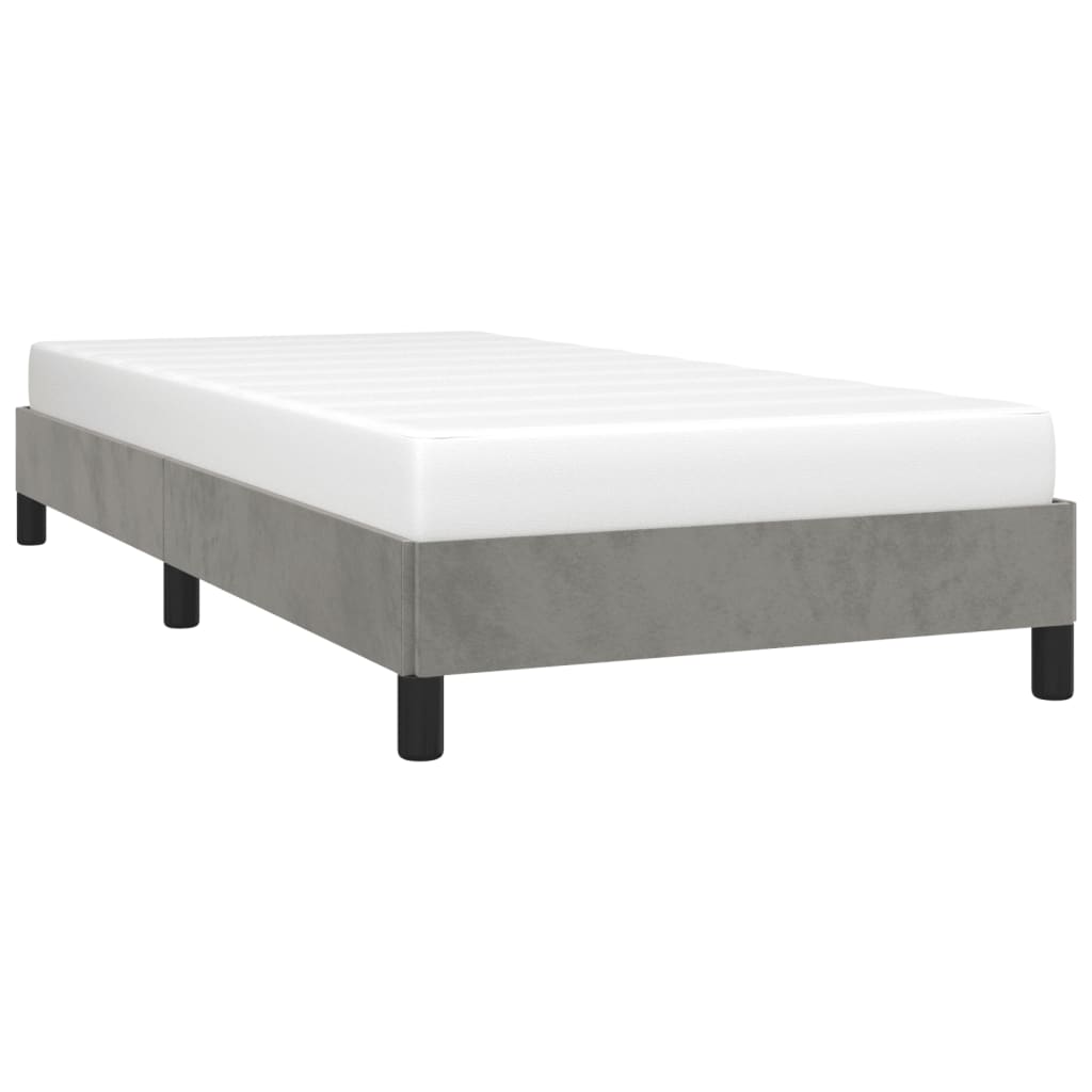 Bed Frame without Mattress Light  90x200 cm Velvet