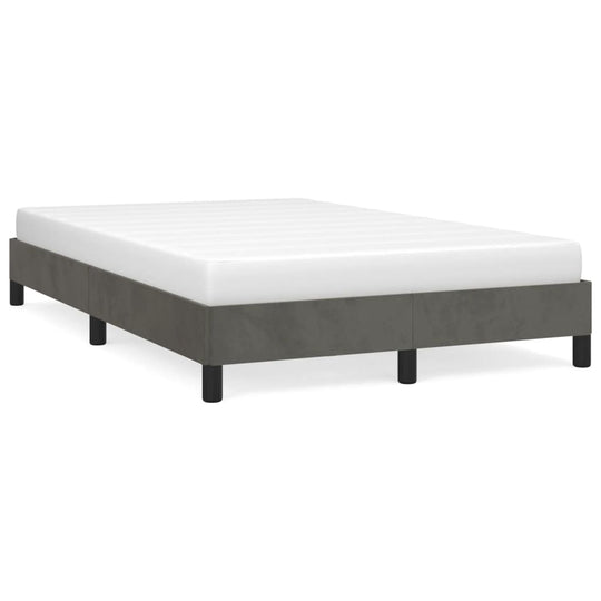 Bed Frame without Mattress Dark  120x200 cm Velvet